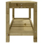 vidaXL Banc de jardin 108x35x45 cm bois de pin imprégné