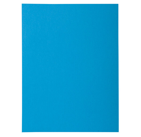 Paquet de 50 Chemises ROCK's 24x32 cm 1 rabat 220g Bleu royal EXACOMPTA