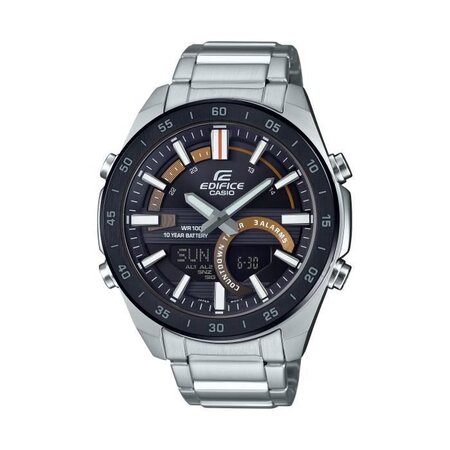 CASIO Edifice Montre ERA-120DB-1BAVEF, télémémo 30, Chrono, compte a rebours, snooze, alarmes