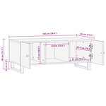 vidaXL Table basse 100x54x40 cm bois de récupération et d'ingénierie