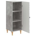 vidaXL Buffet Gris béton 33 x 34 5 x 90 cm Bois d'ingénierie