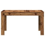 vidaXL Table à manger vieux bois 140x74 5x76 cm bois d'ingénierie