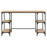 vidaXL Bureau Chêne artisanal 140 x 50 x 75 cm Bois d'ingénierie