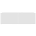 vidaXL Ensemble de meubles TV 7 Pièces Blanc Bois d'ingénierie