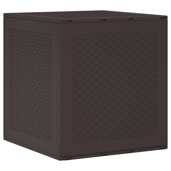 vidaXL Coffre de rangement jardin Marron 55x53x57 cm PP