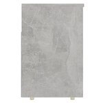 vidaXL Banc à chaussures Gris béton 105x30x45 cm Bois d'ingénierie