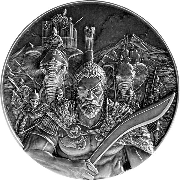 Pièce de monnaie en Argent 10000 Francs g 62.2 (2 oz) Millésime 2024 Masters of War HANNIBAL