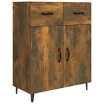 vidaXL Buffet chêne fumé 69 5x34x90 cm bois d'ingénierie