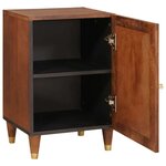 vidaXL Cabinet de salle de bain avec étagère Marron 38 x 33 5 x 58 cm