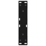 vidaXL Pieds de table basse 2 pièces Noir 40 x (30-31 3) cm Acier