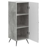 vidaXL Buffet Gris béton 33 x 34 5 x 90 cm Bois d'ingénierie