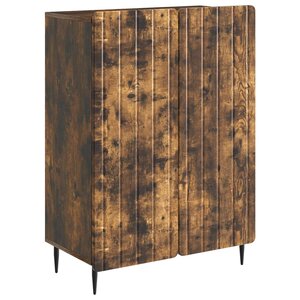 vidaXL Buffet Chêne fumé 66 x 34 5 x 92 cm Bois d'ingénierie