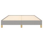 vidaXL Cadre de lit sans matelas gris clair 140x200 cm tissu