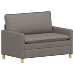 vidaXL Canapé Taupe 126 x 81 x 87 5 cm Tissu