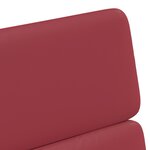 vidaXL Chaises de salle à manger 2 Pièces Rouge bordeaux 58 x 65 x 98 cm