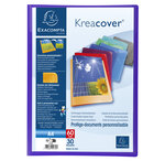Protège-documents En Polypropylène Semi Rigide Kreacover® Opaque 60 Vues - A4 - Couleurs Assorties - X 12 - Exacompta