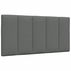 vidaXL Coussin de tête de lit Hanko gris foncé 100 cm tissu