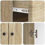vidaXL Buffet Chêne Sonoma 66 x 34 5 x 90 cm Bois d'ingénierie