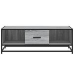 vidaXL Table basse sonoma gris 100x57x35 cm bois d'ingénierie et métal