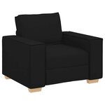 vidaXL Canapé Fauteuil Noir 100x78x84 cm Tissu