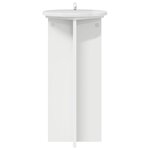 vidaXL Support de Plante 2 pièces Blanc brillant 29 5 x 29 5 x 60 cm
