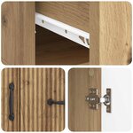 vidaXL Buffet Chêne artisanal 66 x 34 5 x 87 cm Bois d'ingénierie