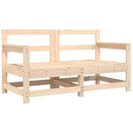 vidaXL Chaises de jardin avec coussins lot de 2 bois de pin massif