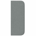 vidaXL Oreille de tête de lit Gris 40 5 x 40 5 x 4 cm tissu