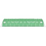 vidaXL Serre avec cadre en acier vert 40 m² 10x4x2 m