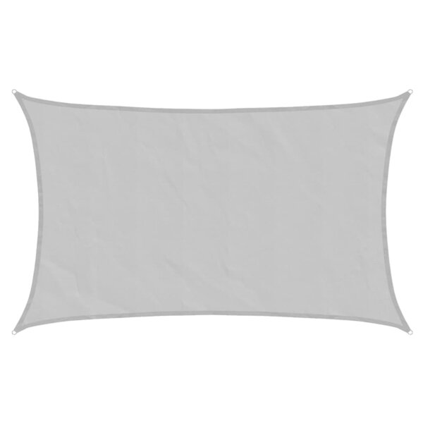 vidaXL Voile d'ombrage gris clair 8x5 m 100 polyester oxford