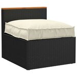 vidaXL Coussin pour assise de palette Crème 70 x 70 x 12 cm