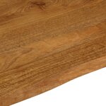 vidaXL Dessus de table 110x80x2 5 cm bord vivant bois massif manguier