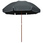 vidaXL Parasol de jardin avec mât en acier 300 cm anthracite
