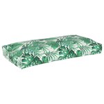 vidaXL Coussin pour assise / dossier de palette Floral Motif de feuille