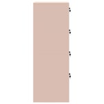 vidaXL Cabinet de Dossier avec tiroir 2 Pièces Rose 44 x 50 x 106.5 cm