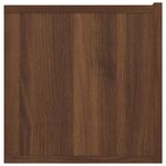 vidaXL Meuble TV chêne marron 80x30x30 cm bois d'ingénierie