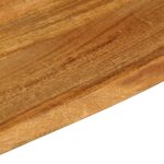 vidaXL Dessus de table à bord vivant 50x40x2 5 cm bois massif manguier