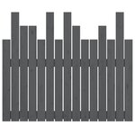 vidaXL Tête de lit murale Gris 95 5x3x80 cm Bois massif de pin