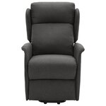 vidaXL Fauteuil Gris foncé Tissu