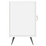 vidaXL Meuble TV blanc 150x30x50 cm bois d'ingénierie
