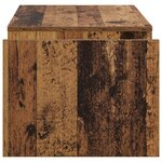 vidaXL Table basse Bois ancien 90 x 45 x 35 cm Bois d'ingénierie