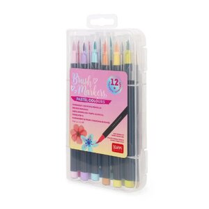 Set de 12 Feutres Pinceaux - Brush Markers - Pastel
