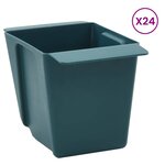 vidaXL Caisses à fleurs pour palettes Euro 24 Pièces Vert