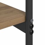 vidaXL Table console avec étagère chêne artisanal 101 x 35 x 80.5 cm