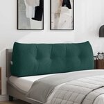 vidaXL Coussin de Dos Vert foncé 140 x 24 x 50 cm tissu