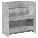 vidaXL Meuble sous lavabo de salle de bain Gris béton