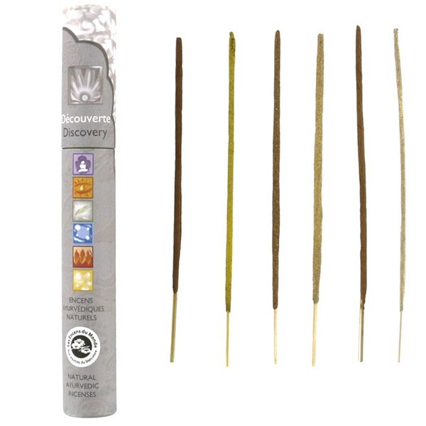 14 bâtonnets d'encens ayurvédique naturel - Coffret découverte