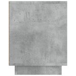 vidaXL Meuble TV gris béton 80x35x45 cm bois d'ingénierie