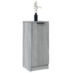 vidaXL Buffets 2 Pièces Sonoma gris 30x30x70 cm Bois d'ingénierie