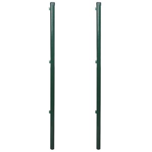 vidaXL Poteaux de clôture 2 Pièces 115 cm